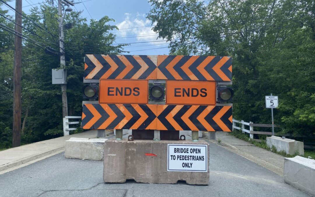 Work Place Incident on College Street Bridge in Antigonish Halts Upgrades to Structure